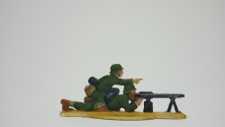 2 Soldaten in MG-Stellung