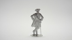 English Infantry Officer 1758, einseitig graviert, 54mm